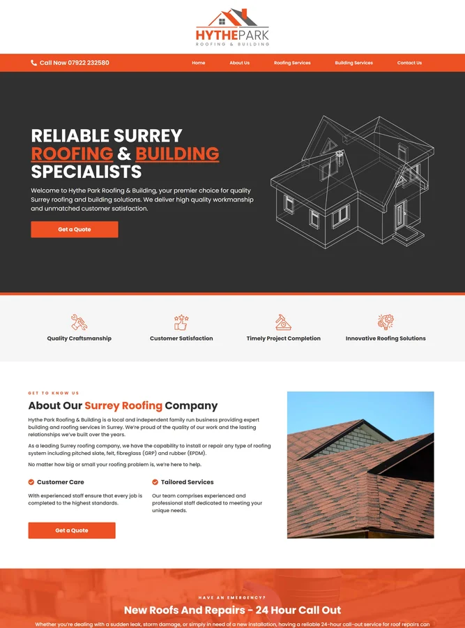 Accommodation website designed by Happy Shrimp Marketing
