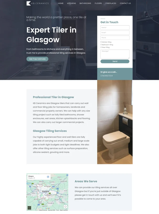 Independent business website designed by Happy Shrimp Marketing